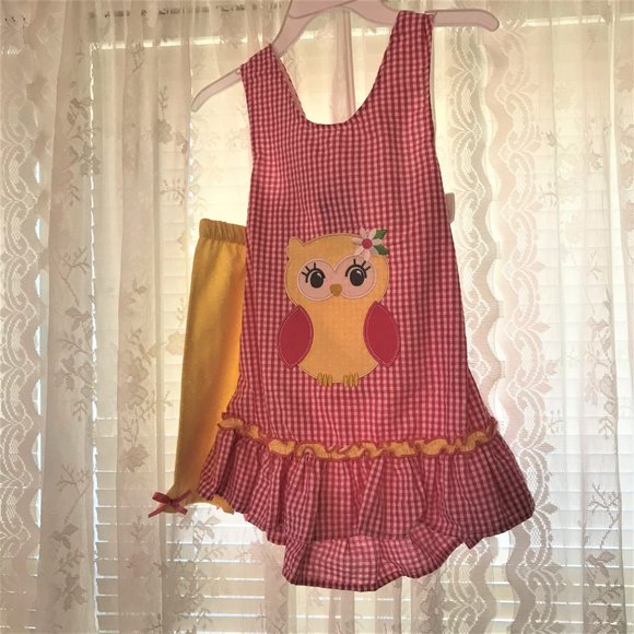 Size 7 & 6X:Dress (Sz 7), and 2-Piece Sun Suit (Sz 6X) spring summer - Picture 5 of 7